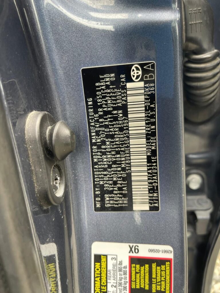 Toyota Corolla LE 2016